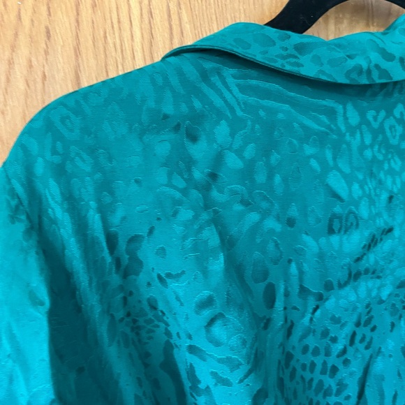 Lilly Pulitzer Nicolina long sleeve Teal bottom Wrap Dress 8 - Picture 11 of 13